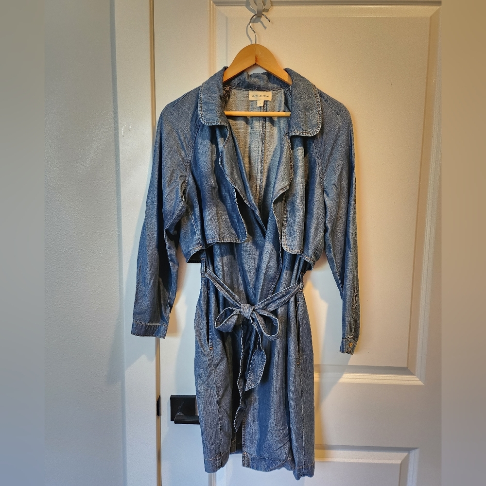 Cloth & stone denim lightweight coat